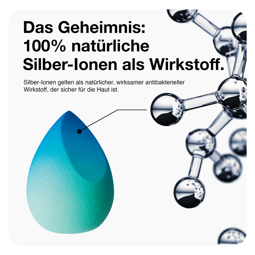 Antibakterieller Makeup-Schwamm mit flacher Kante – Sharp Diva